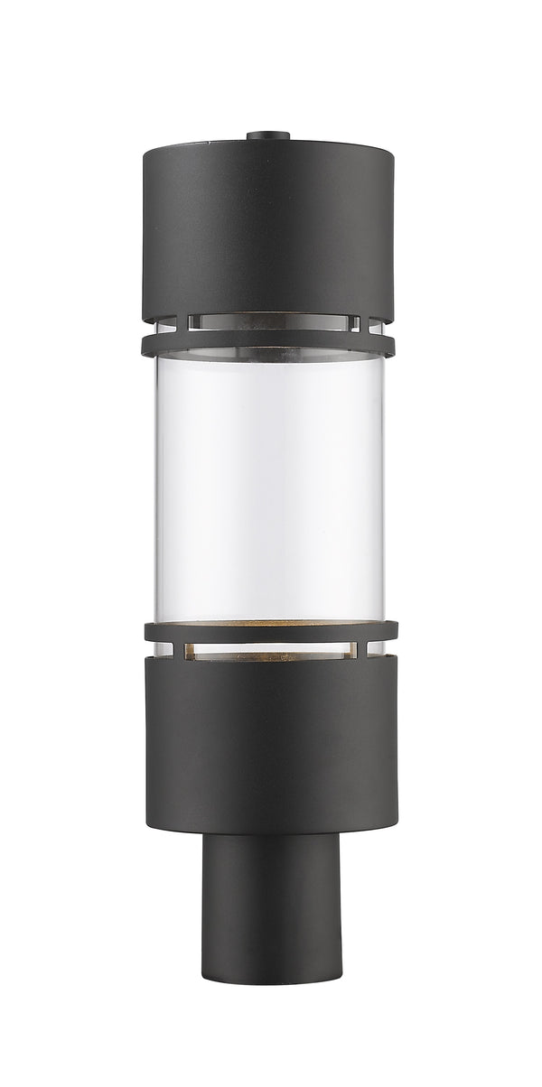 Luminata Outdoor LED Post Mount Light in Black Finish
