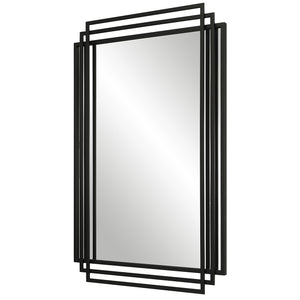 Amherst Black Iron Mirror