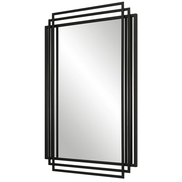 Amherst Black Iron Mirror