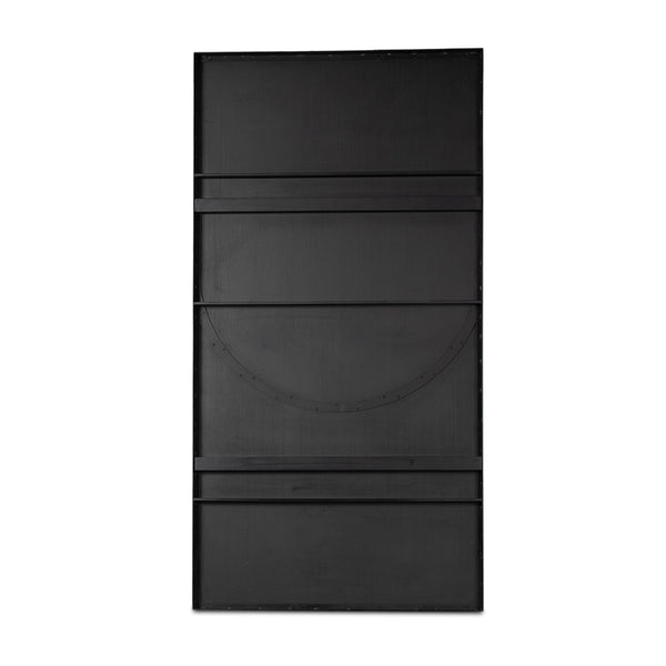 Auryn Mirror In Grey Mirror And Aged Black