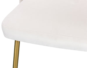 Ramon Dining Chair In Cream Velvet