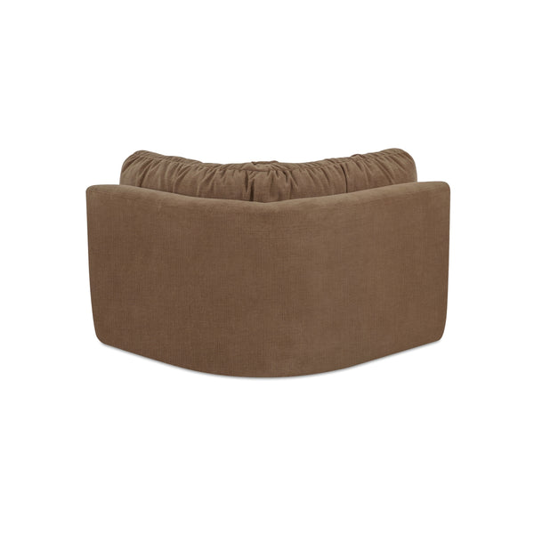 Moe's Matina Corner Chair in Taupe Chenille