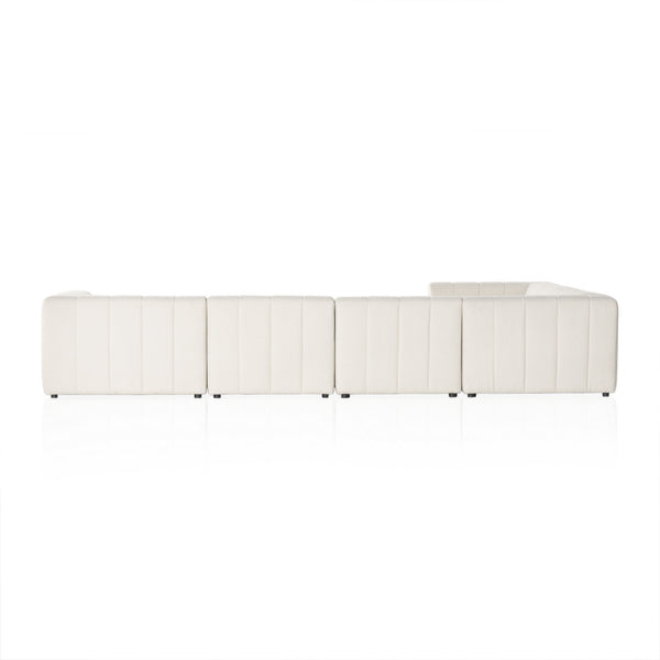 Langham Channeled 6-Piece Sectional - Fayette Cloud