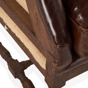 Grosvenor Collection Sicily Chair- vintage cigar leather