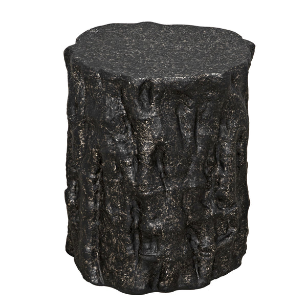 Damono Stool/Side Table, Black Fiber Cement