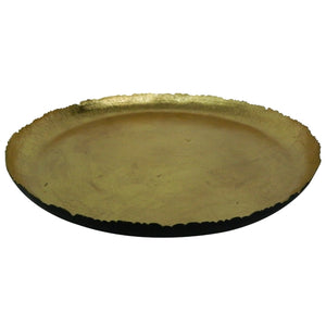 Medium Iron Plate Gold Leaf/Black