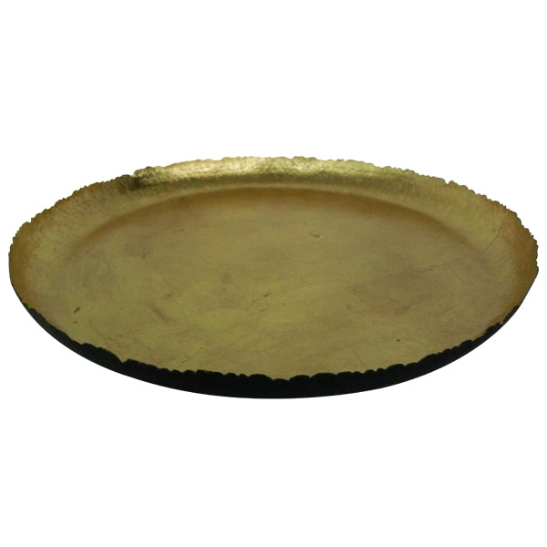 Medium Iron Plate Gold Leaf/Black