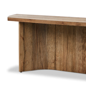 Brinton Console Table in Rustic Oak Veneer