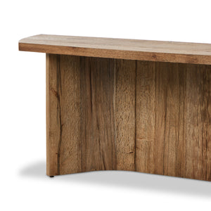 Brinton Console Table in Rustic Oak Veneer