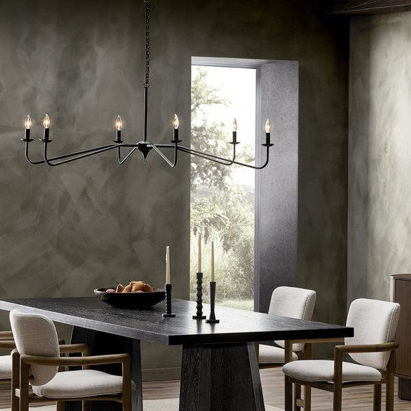 Edlyn Chandelier - Antiqued Iron