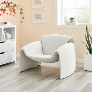 Hilda Fabric Accent Arm Chair, Boucle Beige