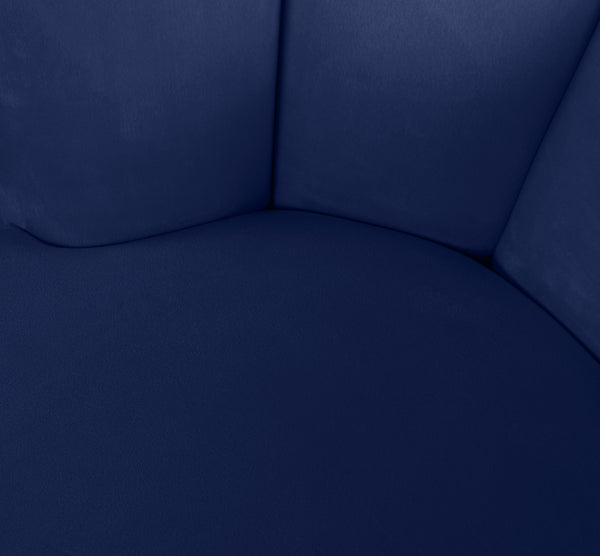 Anita Accent Chair In Navy Velvet