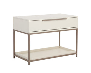 REBEL NIGHTSTAND - LARGE - CHAMPAGNE GOLD - CREAM