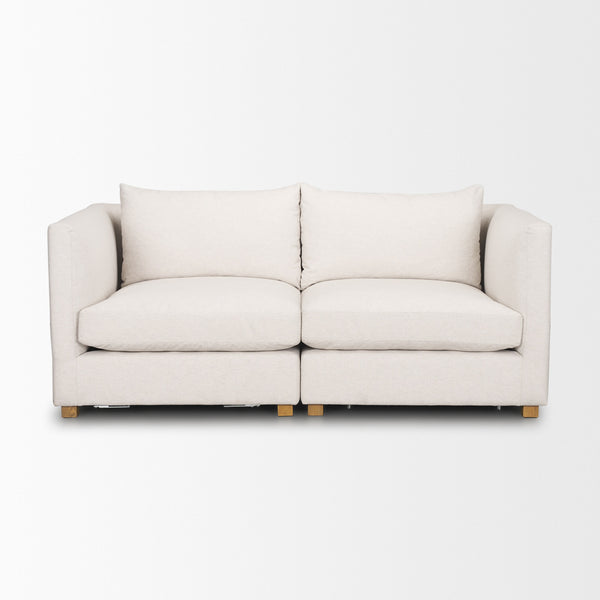 Halston 2 Piece Oatmeal Sofa Set