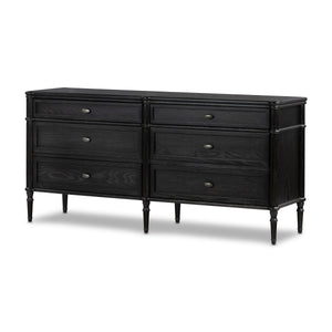 Toulouse 6 Drawer Dresser In Dstrssd Black