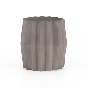 Gem Outdoor End Table In Dark Grey
