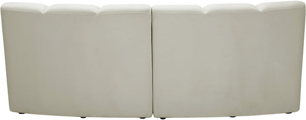 Lynda 2pc. Modular Sectional In Cream Velvet
