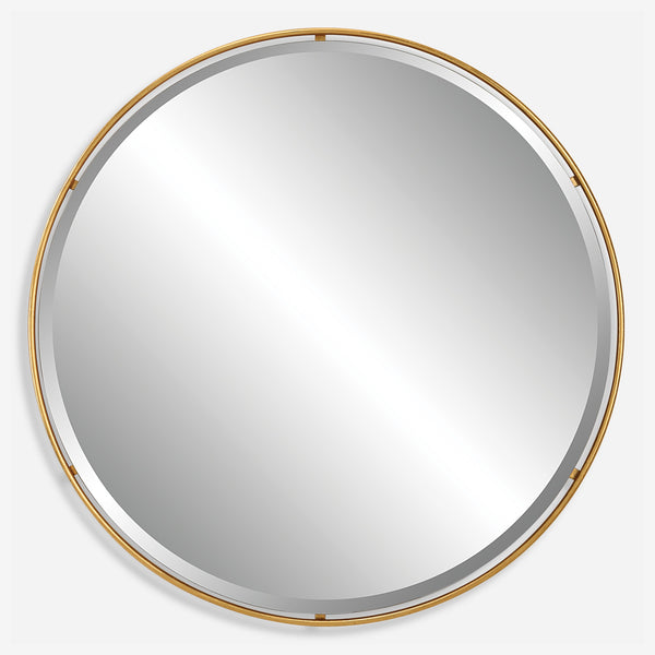 Canillo Gold Round Mirror