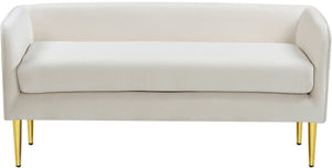 Tim Bench In Cream Velvet