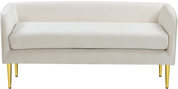 Tim Bench In Cream Velvet