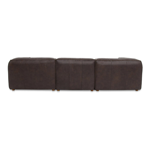 Moe's Form L-Shaped Modular Sectional in Espresso Brown