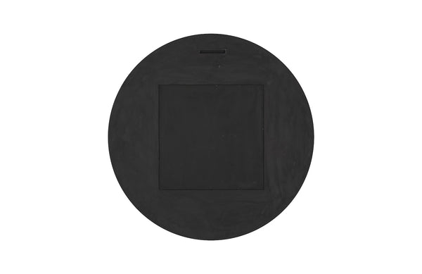 Circular Cracked Mirror, Black & Gold