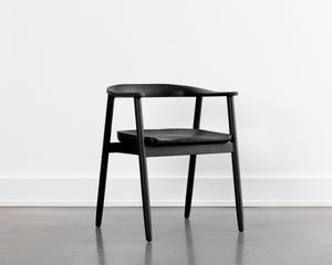 JEREMY DINING ARMCHAIR - BLACK