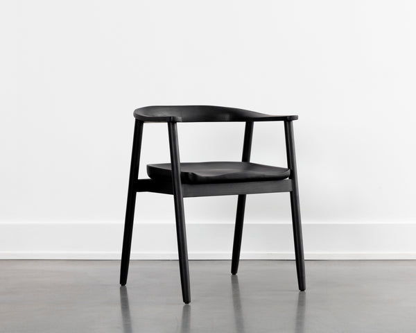 JEREMY DINING ARMCHAIR - BLACK