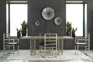Lotus Wall Art, Silver/Black, Small