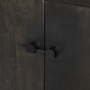 Reza Bookcase - Worn Black Acacia