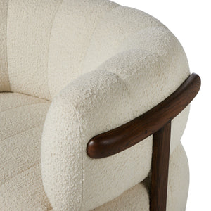 Doss Swivel Chair In Terra Brown Oak