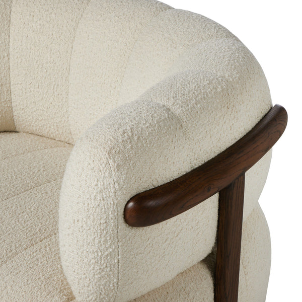 Doss Swivel Chair In Terra Brown Oak