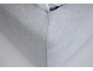 Cove King Storage Bed in heather grey chenille fabric