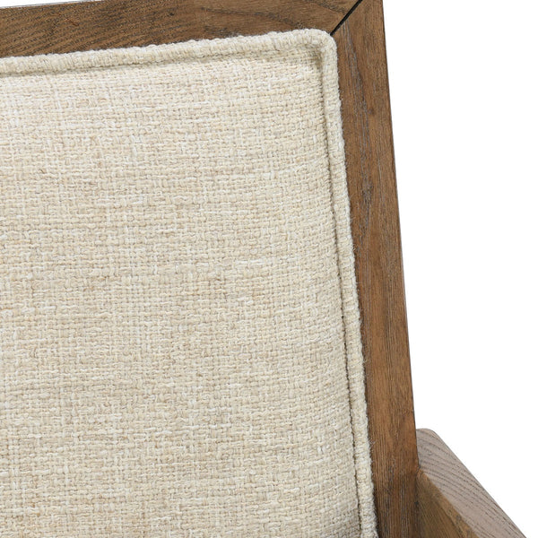 Dolton Upholstered Dining Armchair - Solid Wood Frame