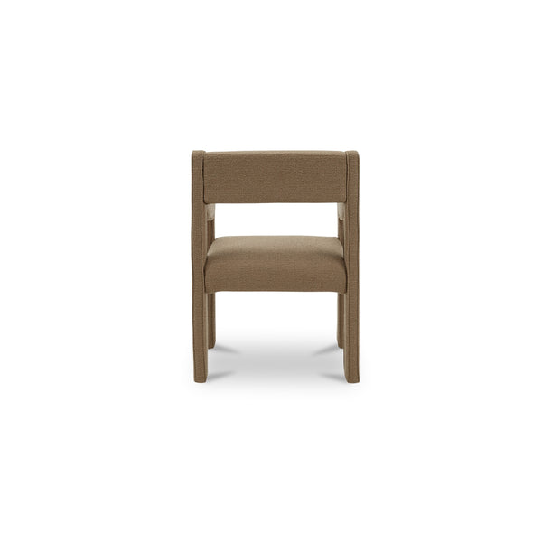 Moe's Elise Dining Chair Ochre with Sloped Arms