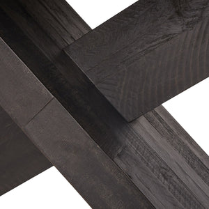 Durant Solid Wood Rectangle Dining Table in Carbon Black