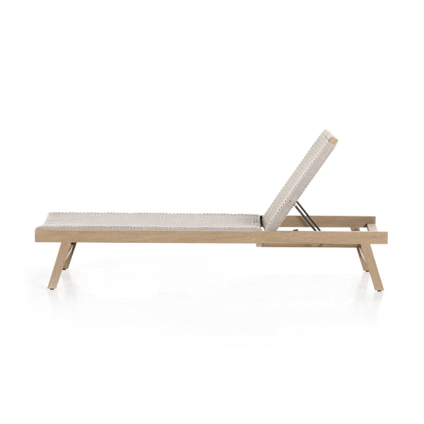 Delano Outdoor Chaise Lounge In Brown