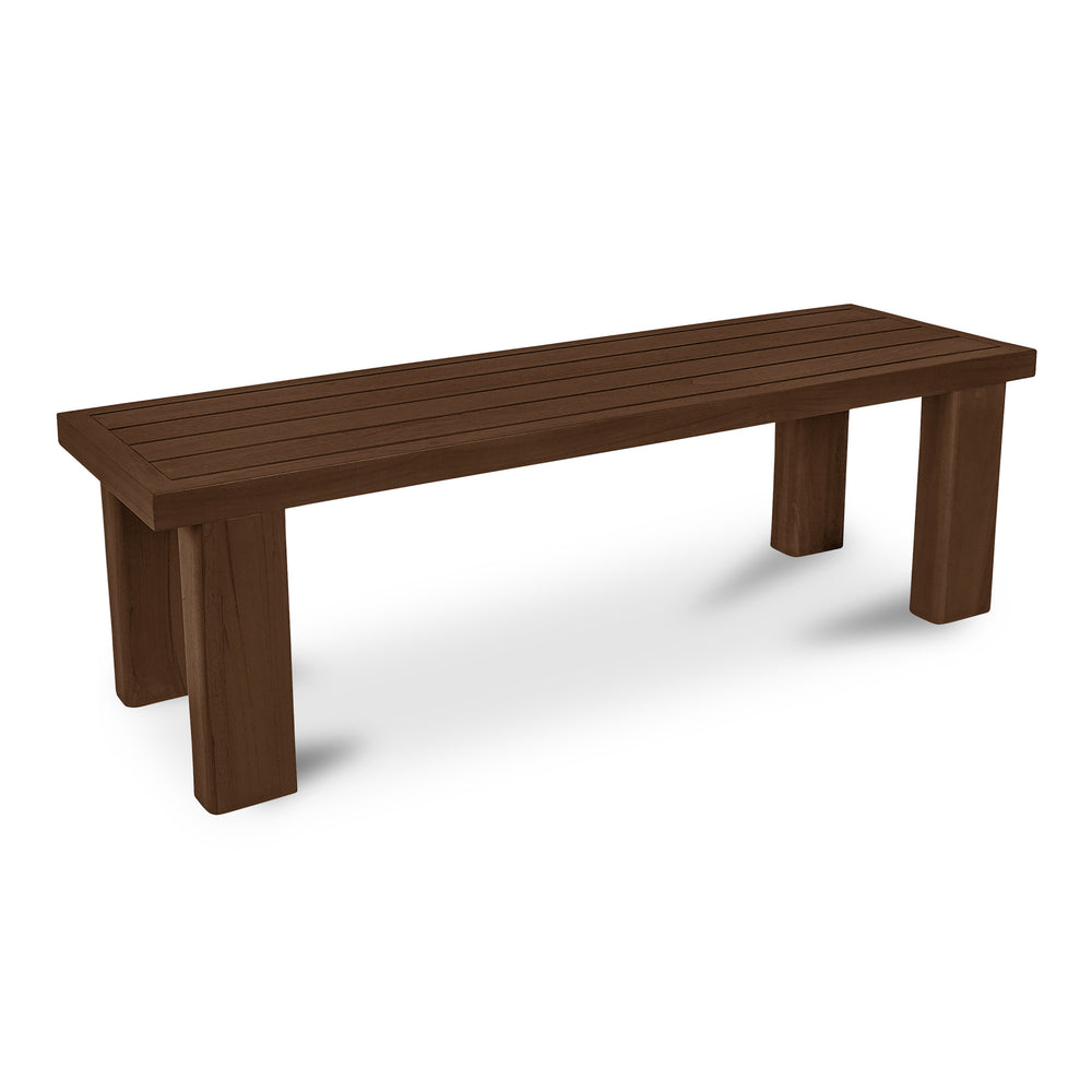 Moe's Marina Outdoor Teak Bench in Brown