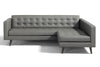 BRIO sofa and chair in gray leather