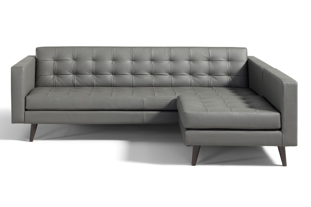 BRIO sofa and chair in gray leather