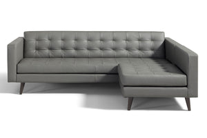 BRIO sofa and chair in gray leather