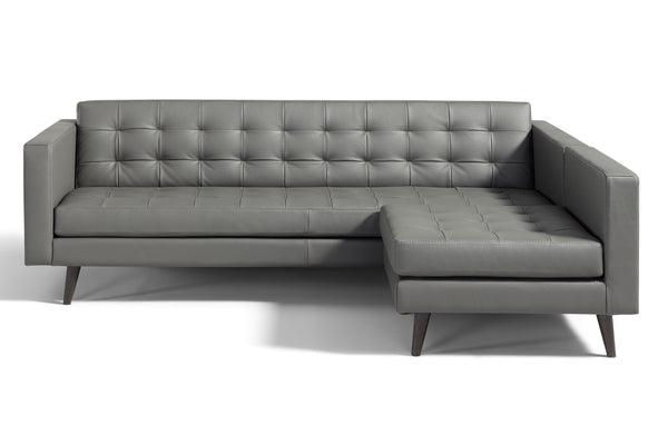 BRIO sofa and chair in gray leather