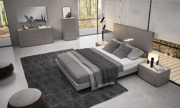 Nelly Queen Size Bed in Grey