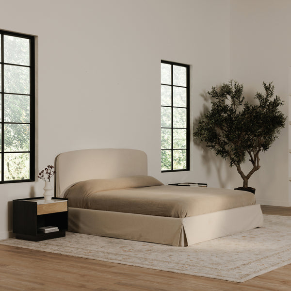 Moe's Joan King Storage Bed with Slipcover