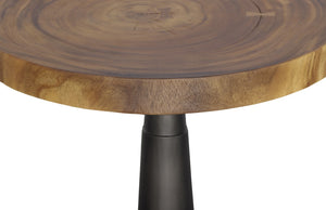 Chuleta Bar Table, Iron Base, Natural