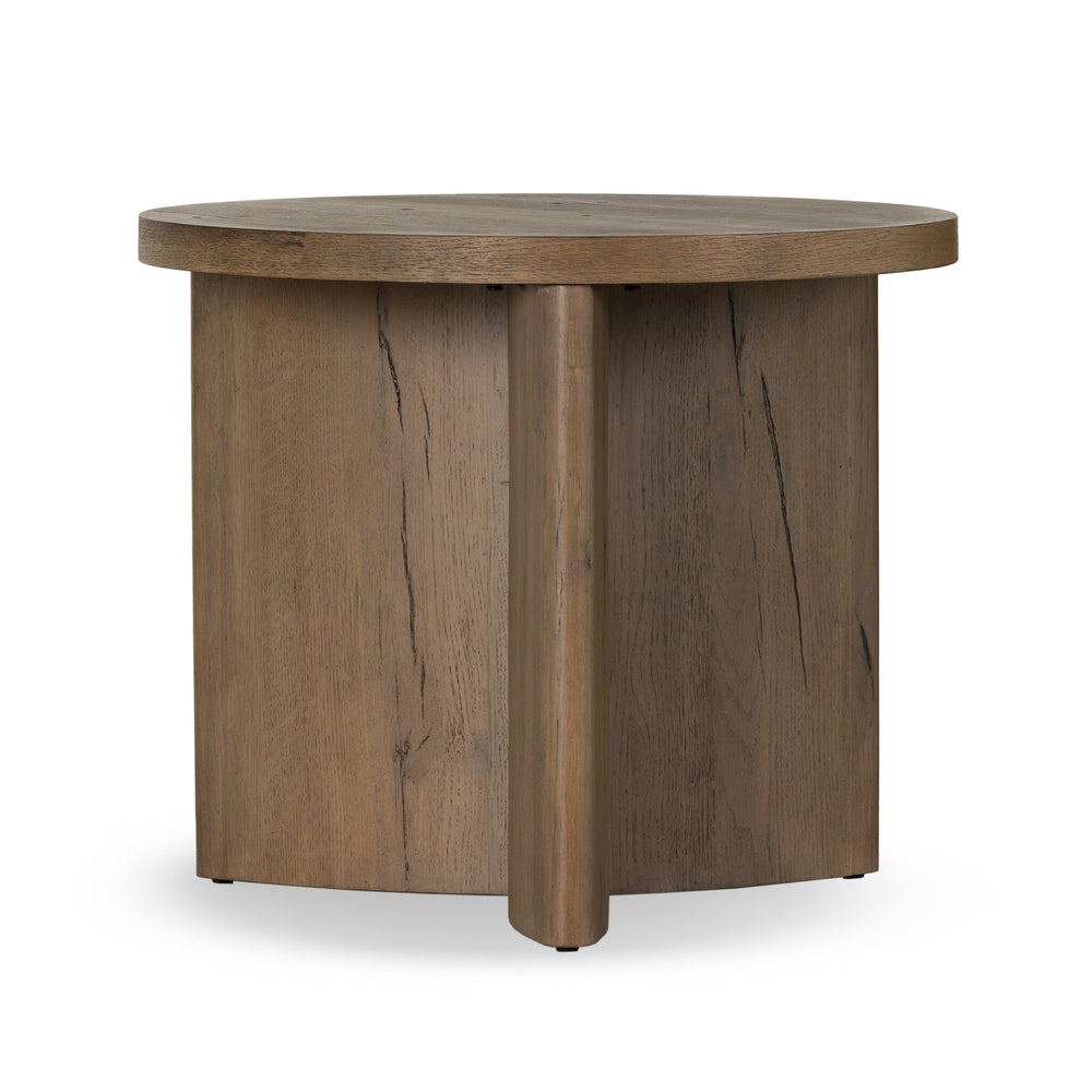 Toli End Table - Rustic Grey Veneer