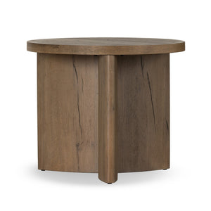 Toli End Table - Rustic Grey Veneer