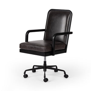 Lacey Desk Chair In Brushed Ebony