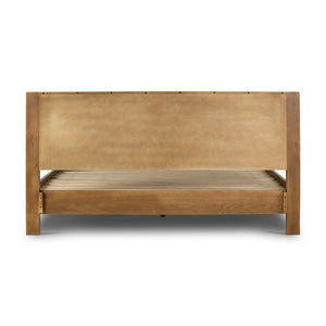 Meadow Bed In Tawny Oak - King