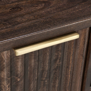 Redford Solid Wood Cabinet - Bark Brown